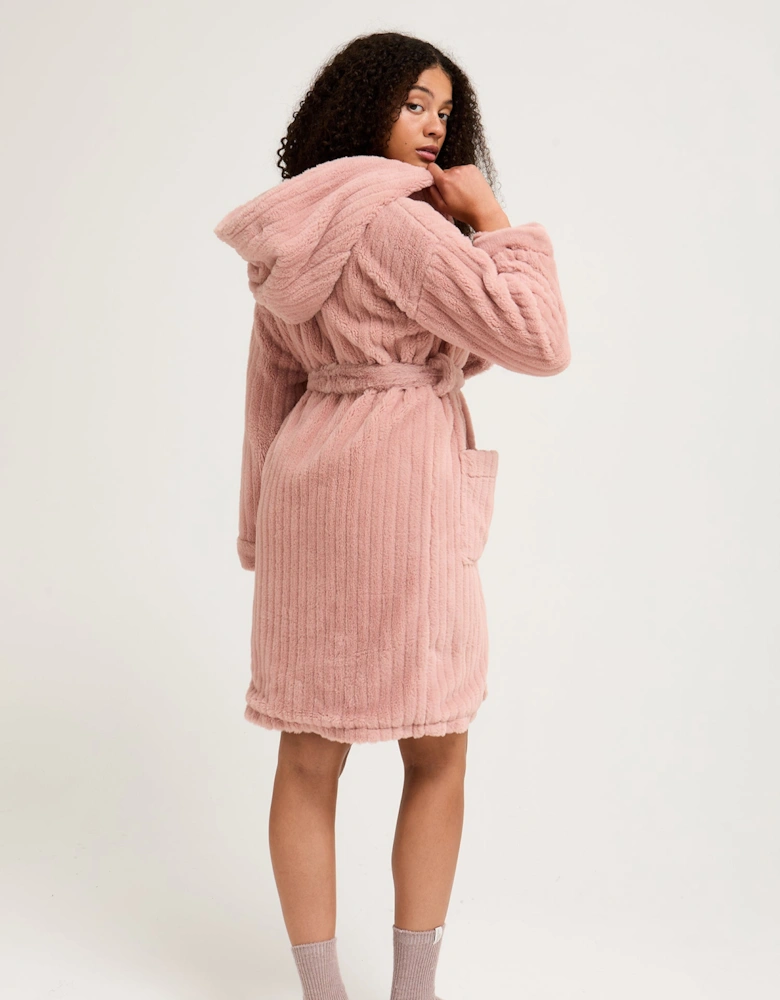 Cloud Dressing Gown in Dusky Pink