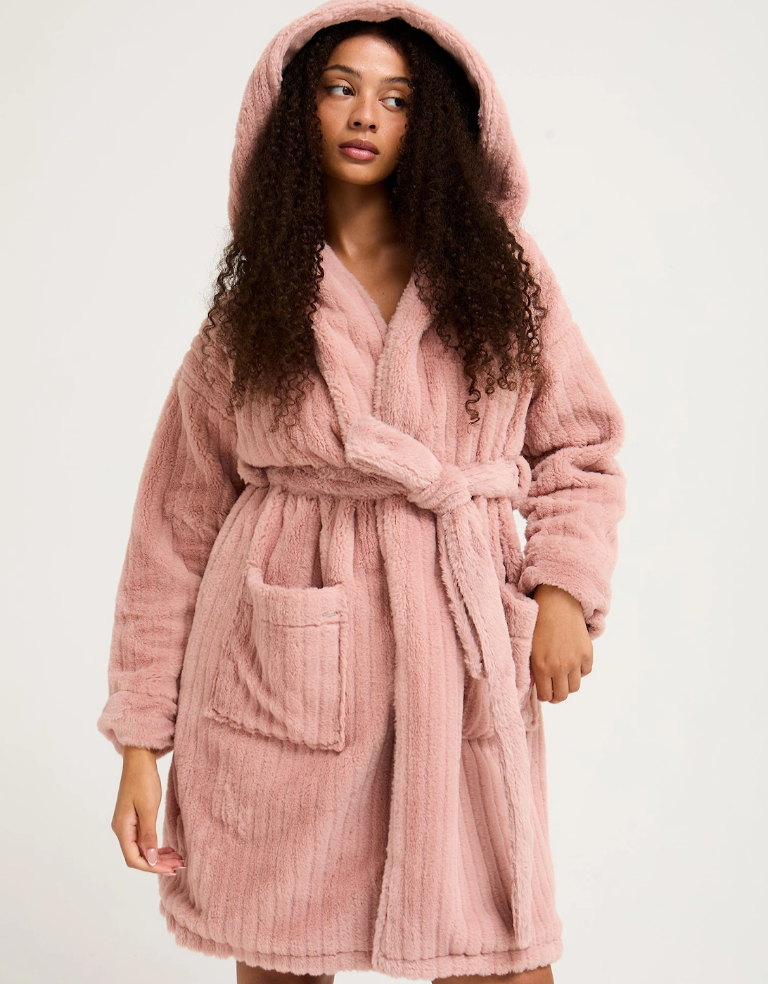 Cloud Dressing Gown in Dusky Pink, 7 of 6