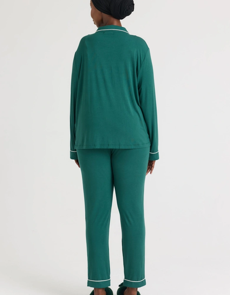 Bamboo Pyjama Set in Green