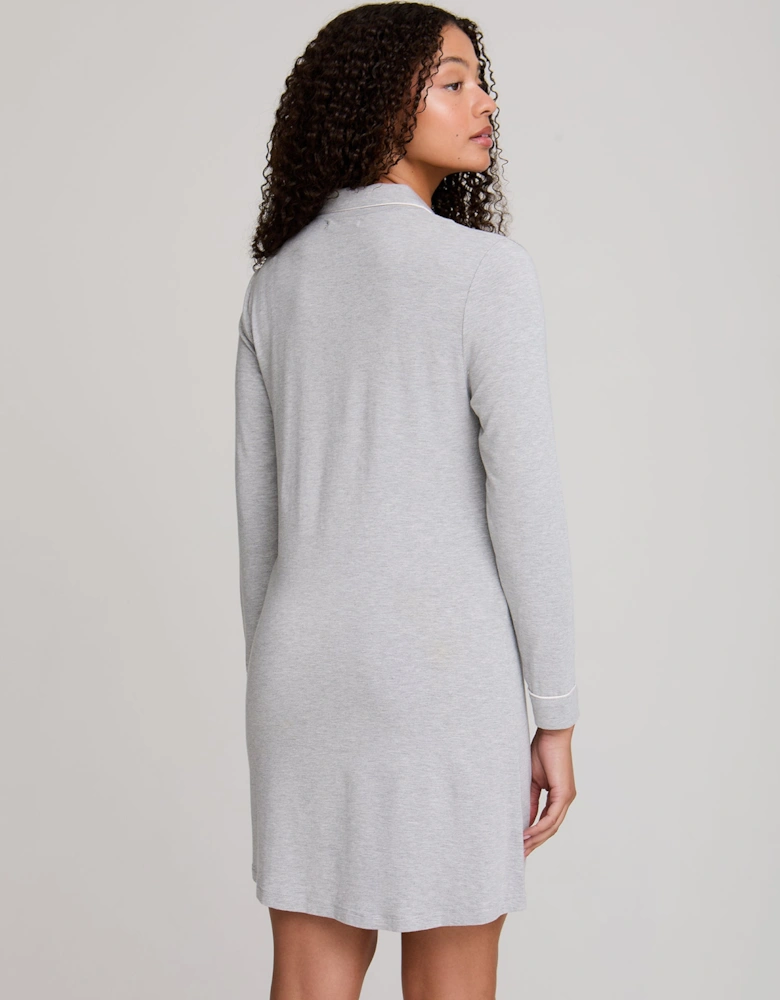 Bamboo Nightshirt in Grey Marl