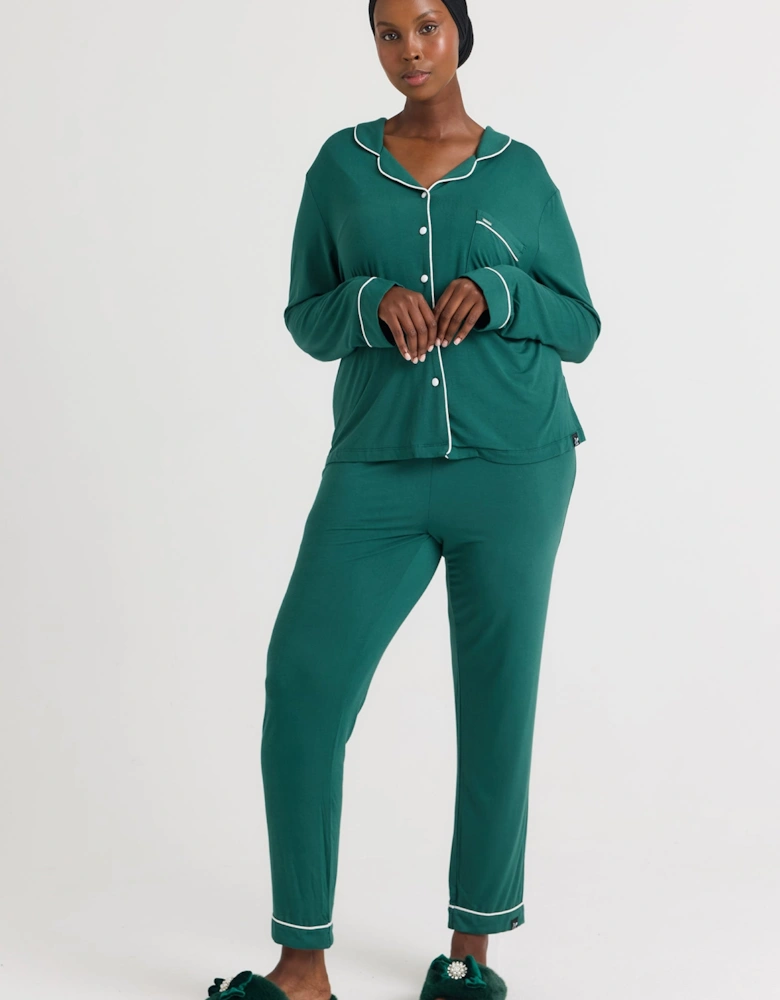 Bamboo Pyjama Set in Green