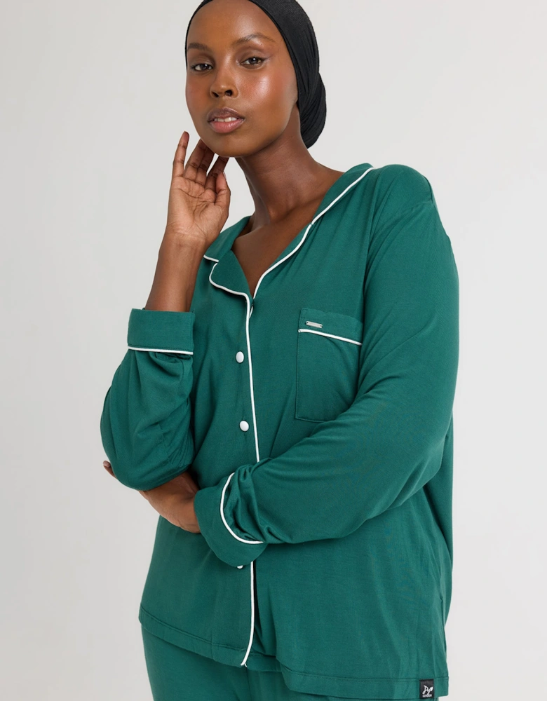 Bamboo Pyjama Set in Green