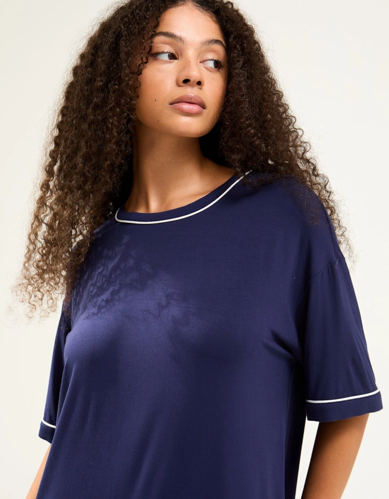 Bamboo Classic Tee Dress in Midnight