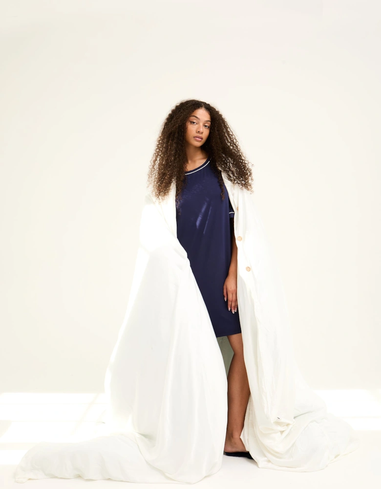 Bamboo Classic Tee Dress in Midnight