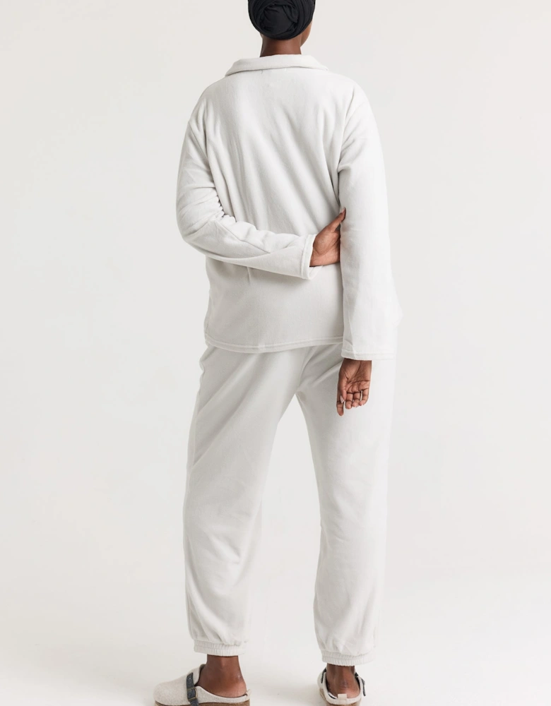 Fleece Lounge Set in Stone