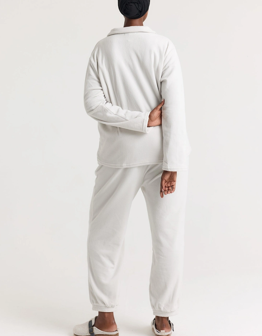 Fleece Lounge Set in Stone