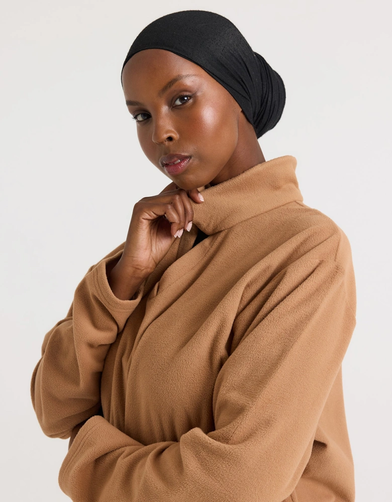 Fleece Lounge Set in Tan