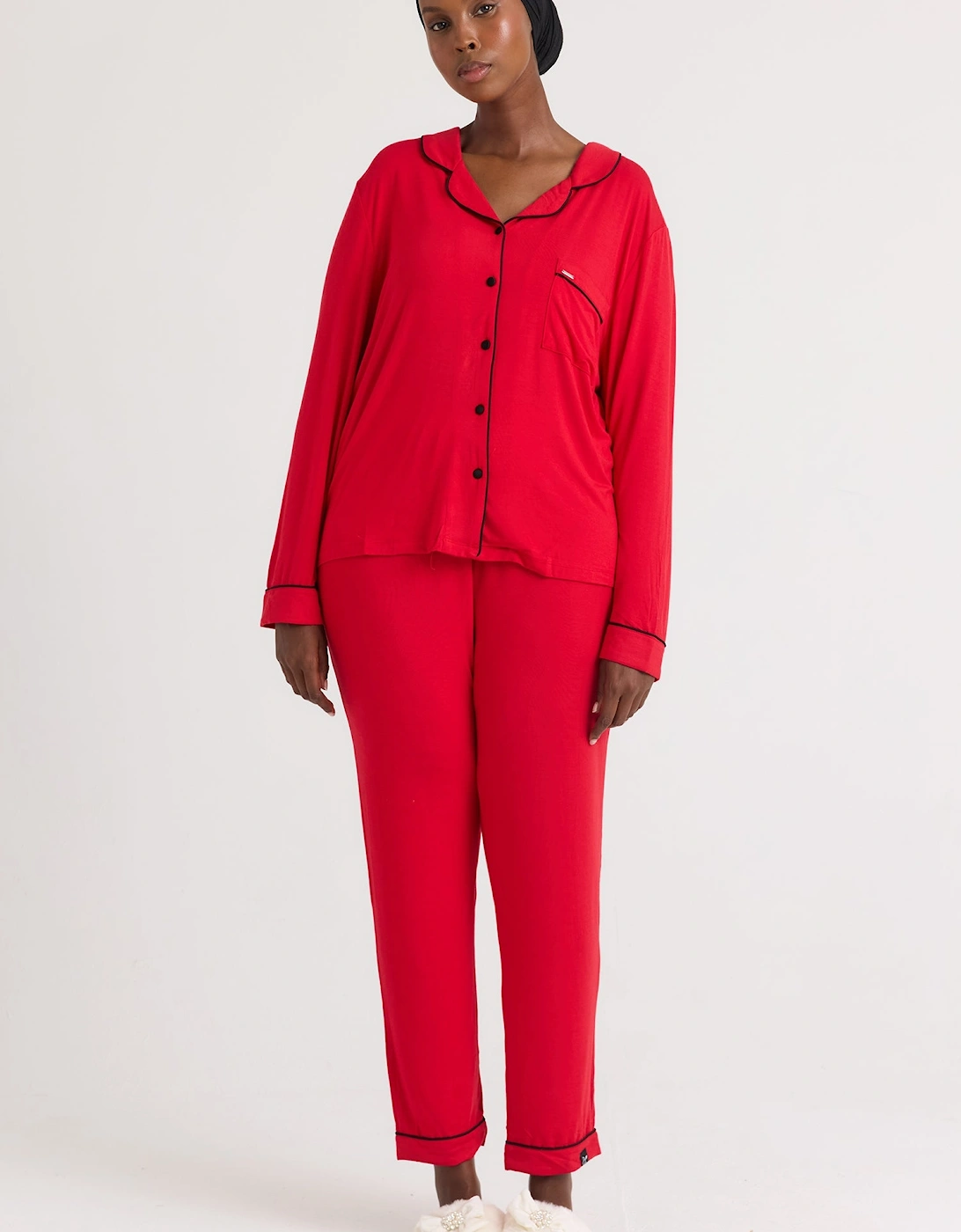 Bamboo Pyjama Set in Red
