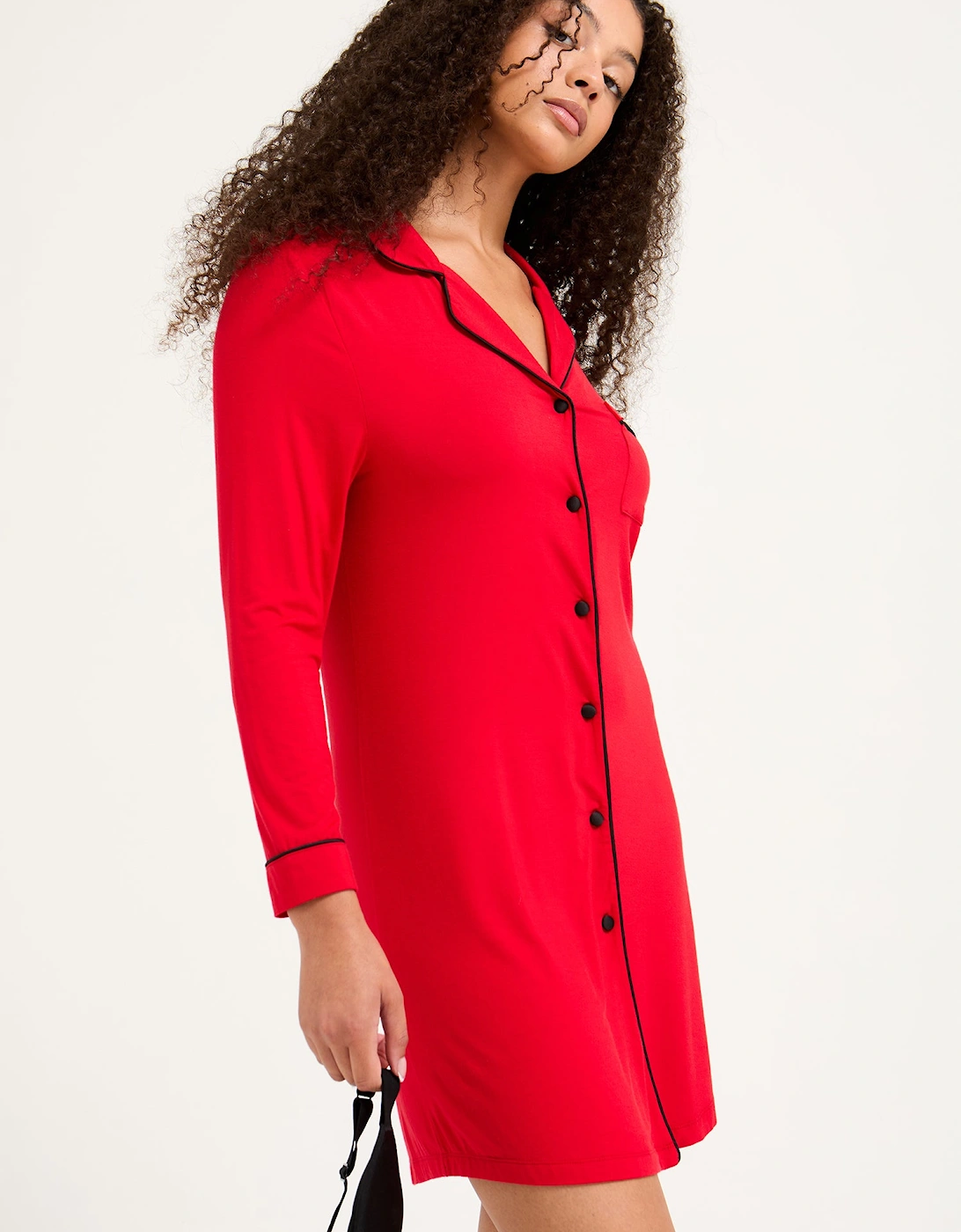Bamboo Nightshirt in Red, 4 of 3