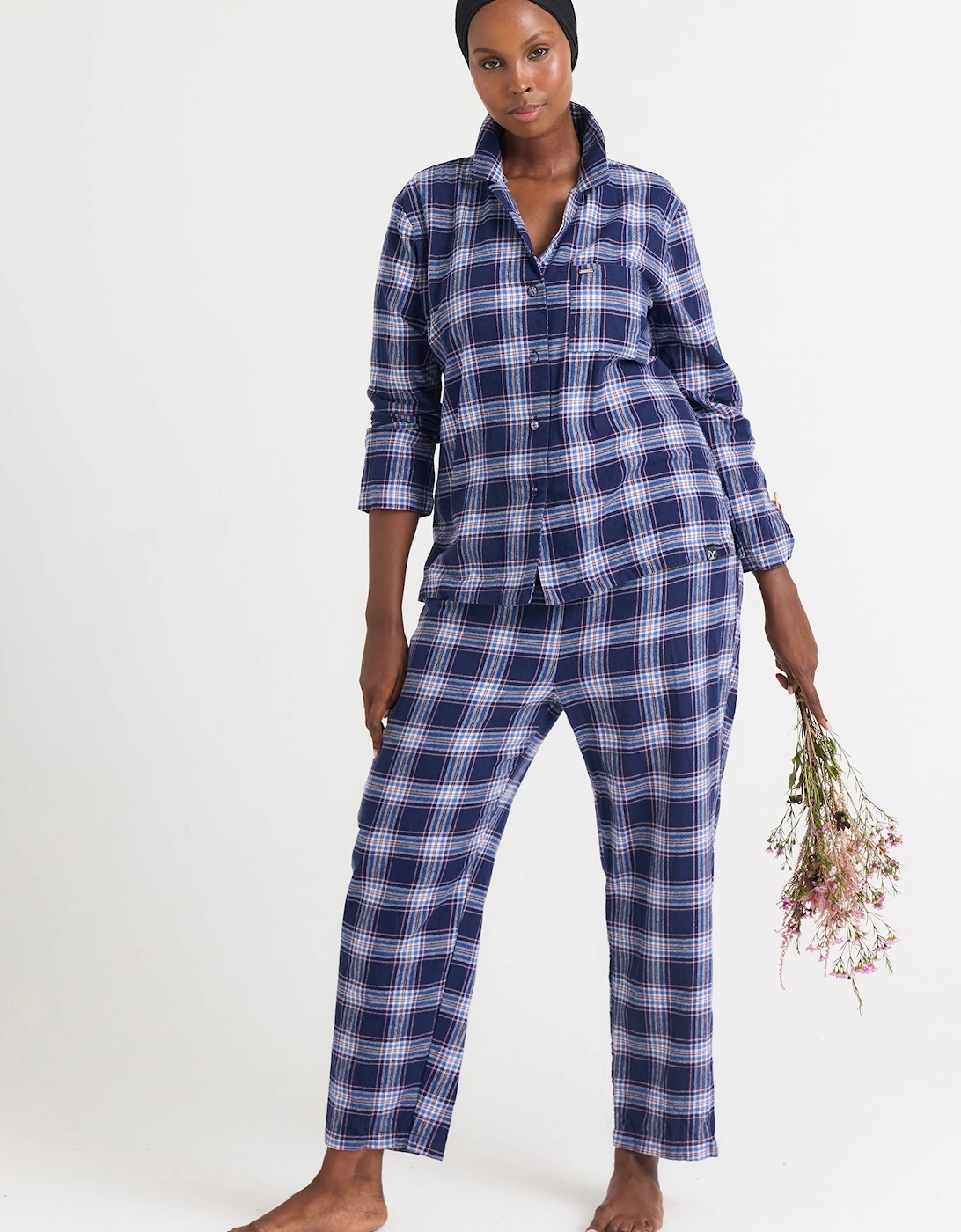 Plaid Pyjama Set in Midnight