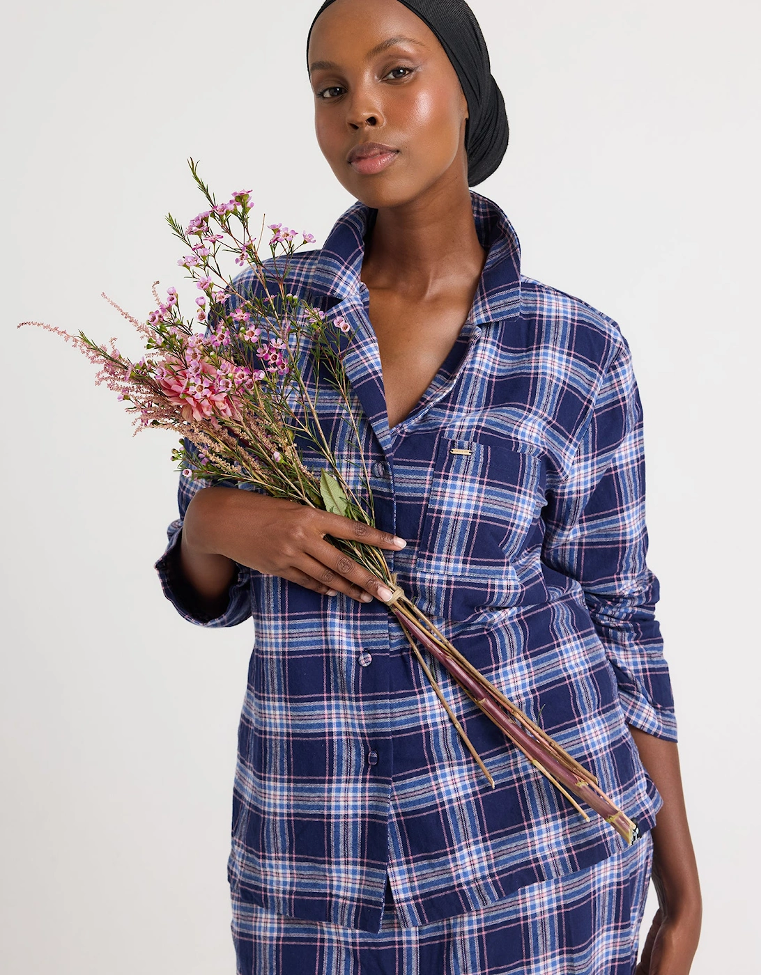 Plaid Pyjama Set in Midnight