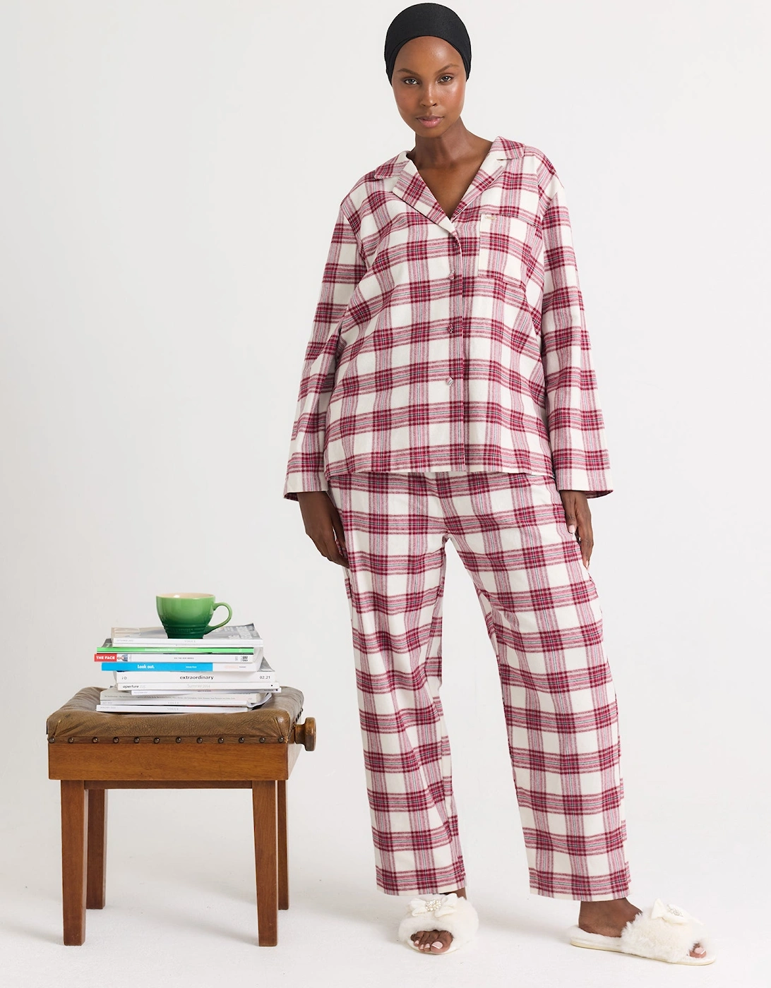 Plaid Pyjama Set in Stone