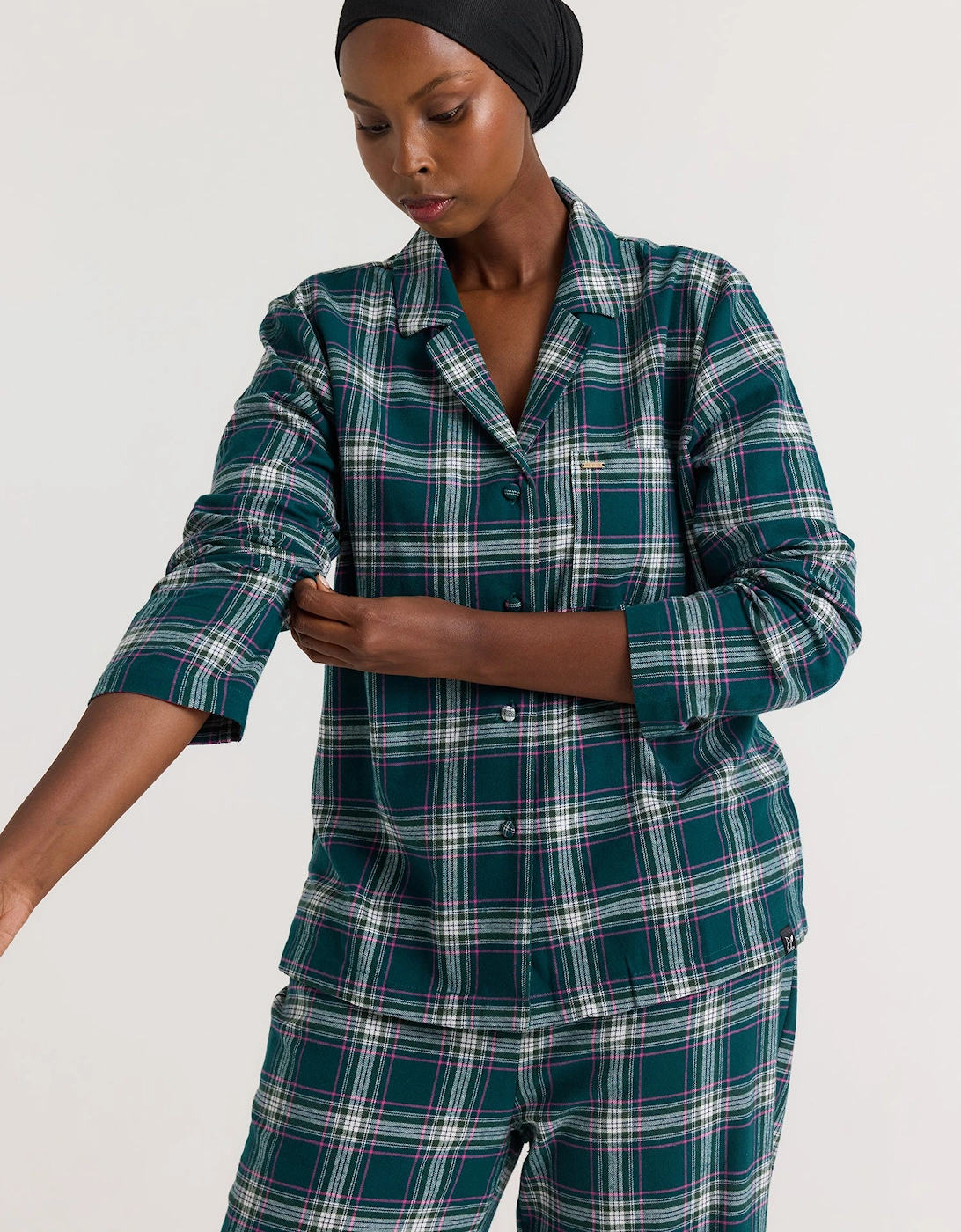 Plaid Pyjama Set in Green