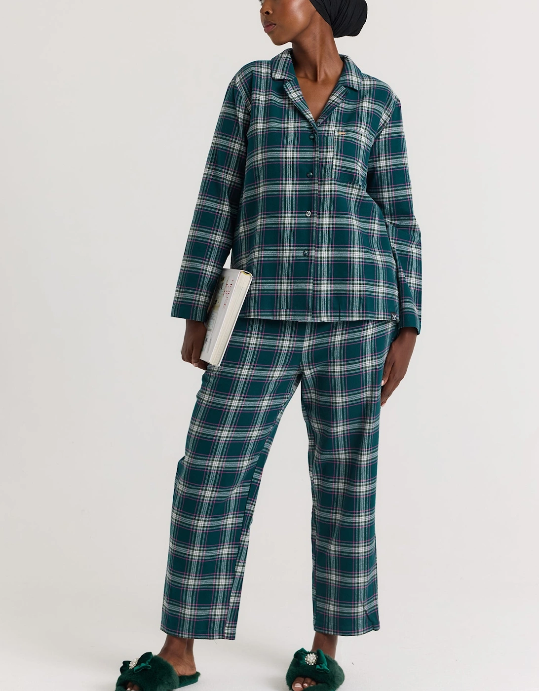 Plaid Pyjama Set in Green, 8 of 7