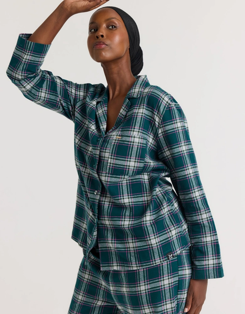 Plaid Pyjama Set in Green