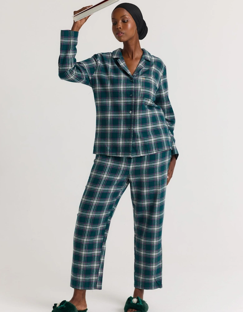 Plaid Pyjama Set in Green