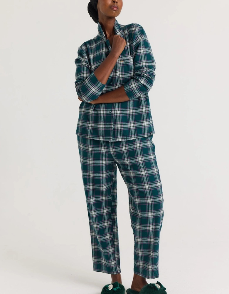 Plaid Pyjama Set in Green
