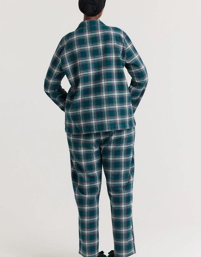 Plaid Pyjama Set in Green