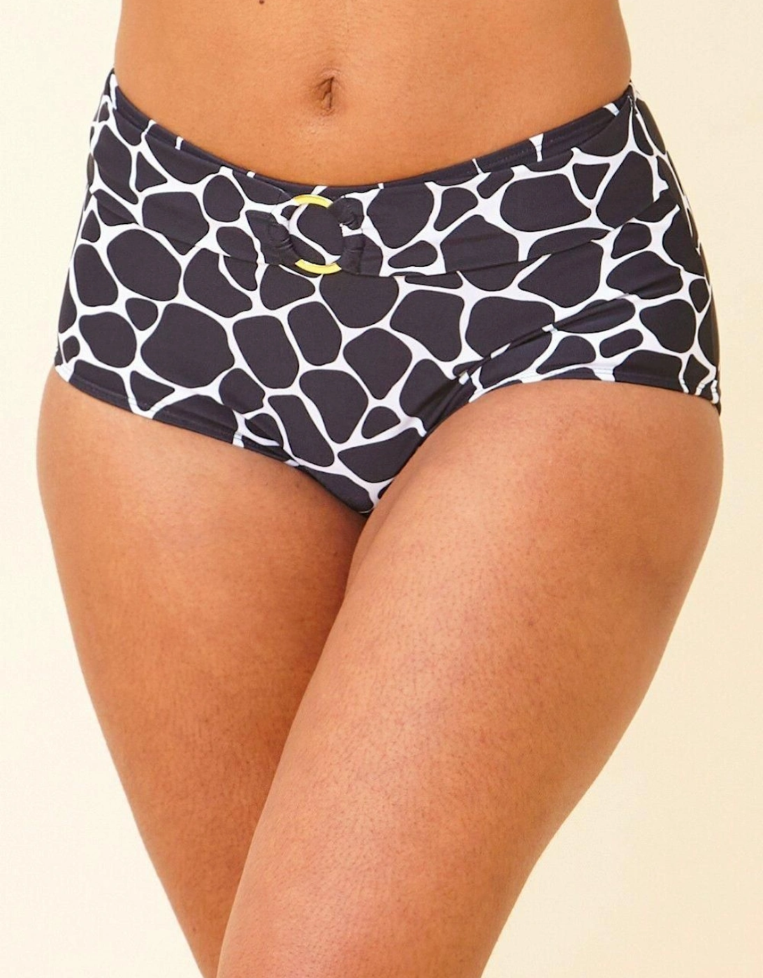 High Waist Ring Detail Bikini Brief, 2 of 1