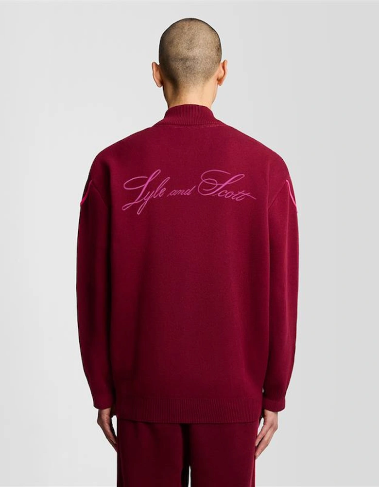 Argyle Knitted Track Jacket