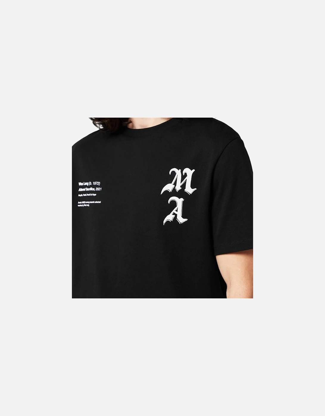 Wes Lang Checker Skull T Shirt Black