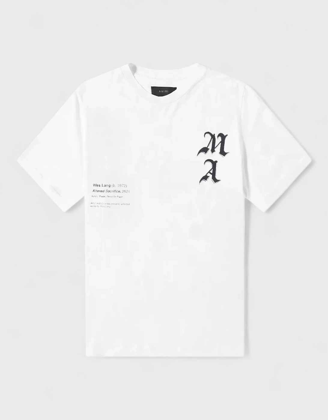 Wes Lang Checker Skull T Shirt White, 5 of 4