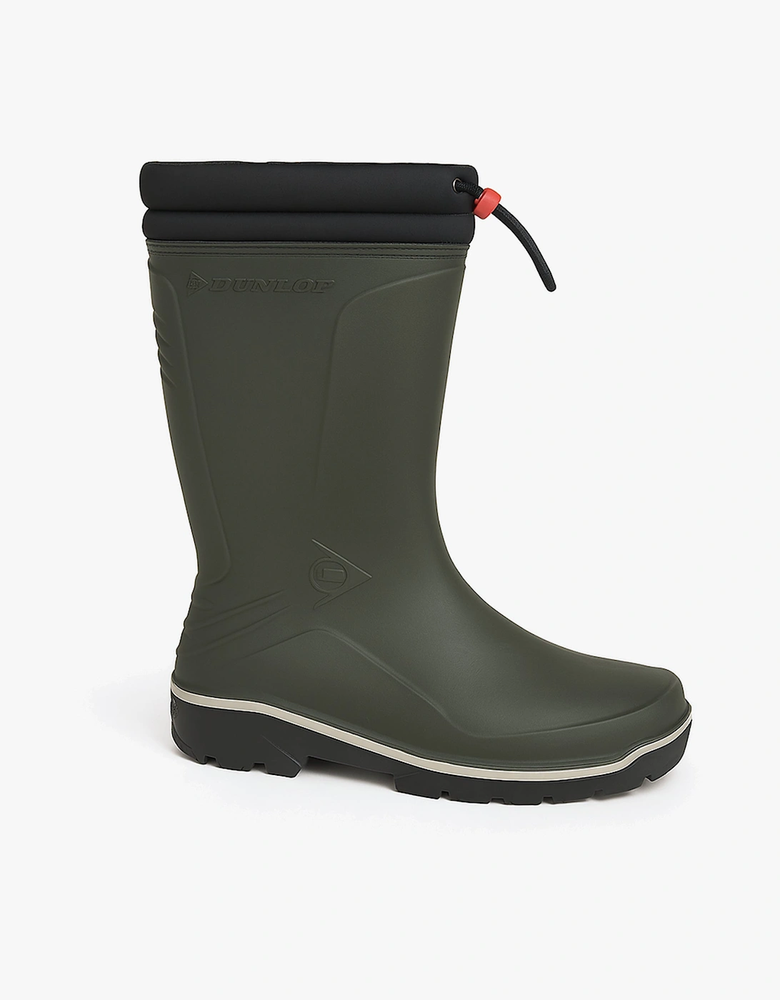 Men's Dunlop BLIZZARD Unisex Warm Lined Wellington Boots Green - Black - Size: 13