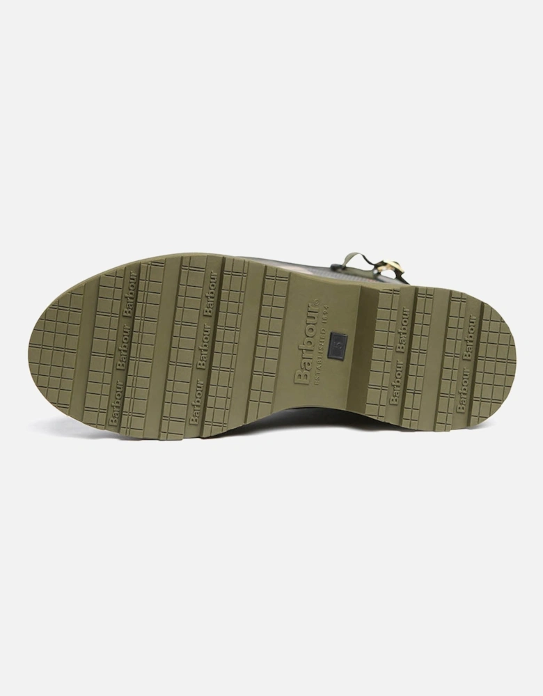 Dena Womens Tall Wellies - Olive/Ancient Tartan