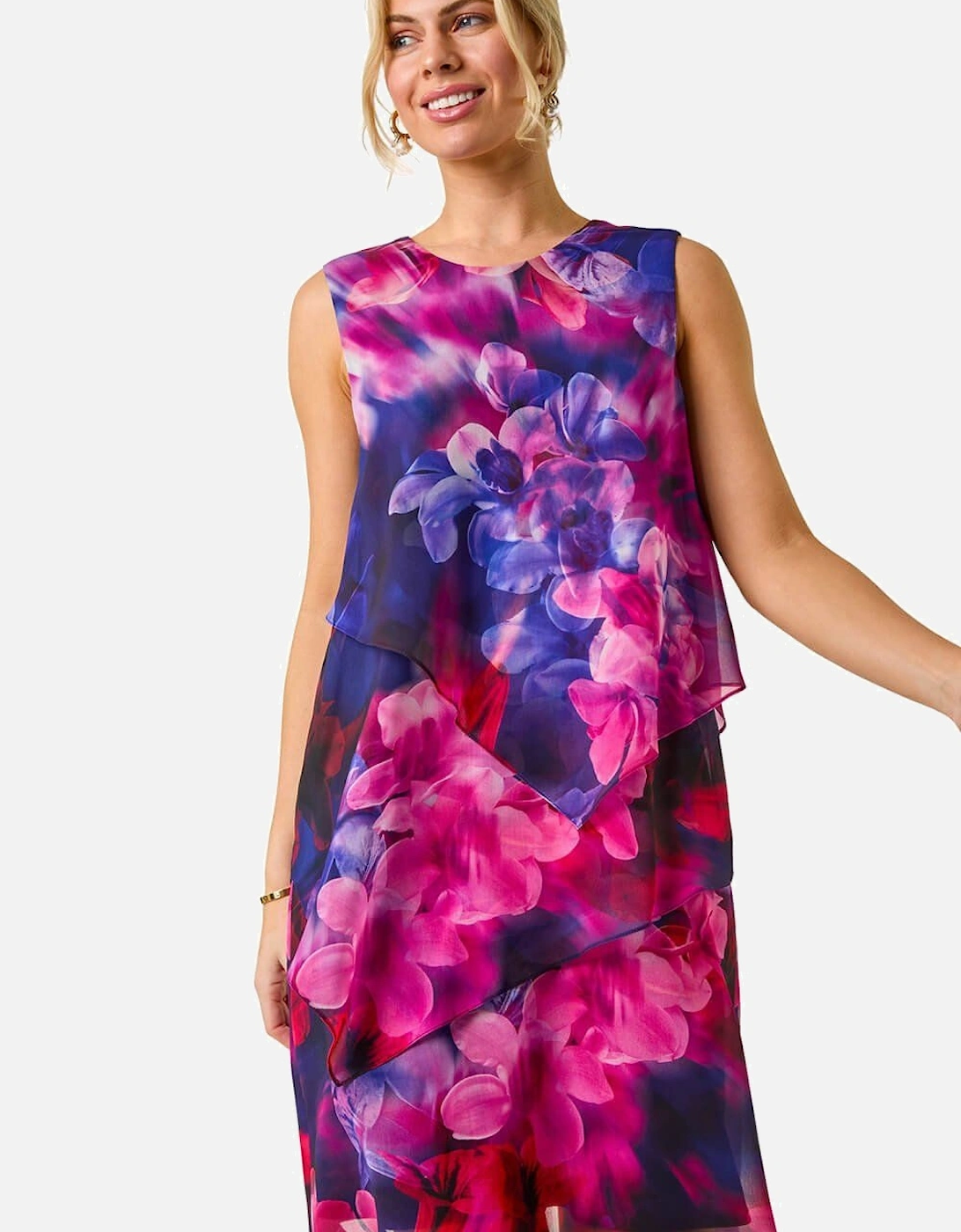 Petite Floral Tiered Dress, 2 of 1