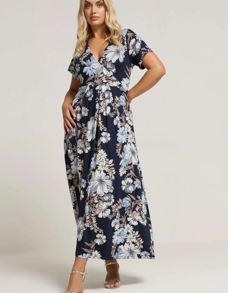 Floral Maxi Wrap Dress
