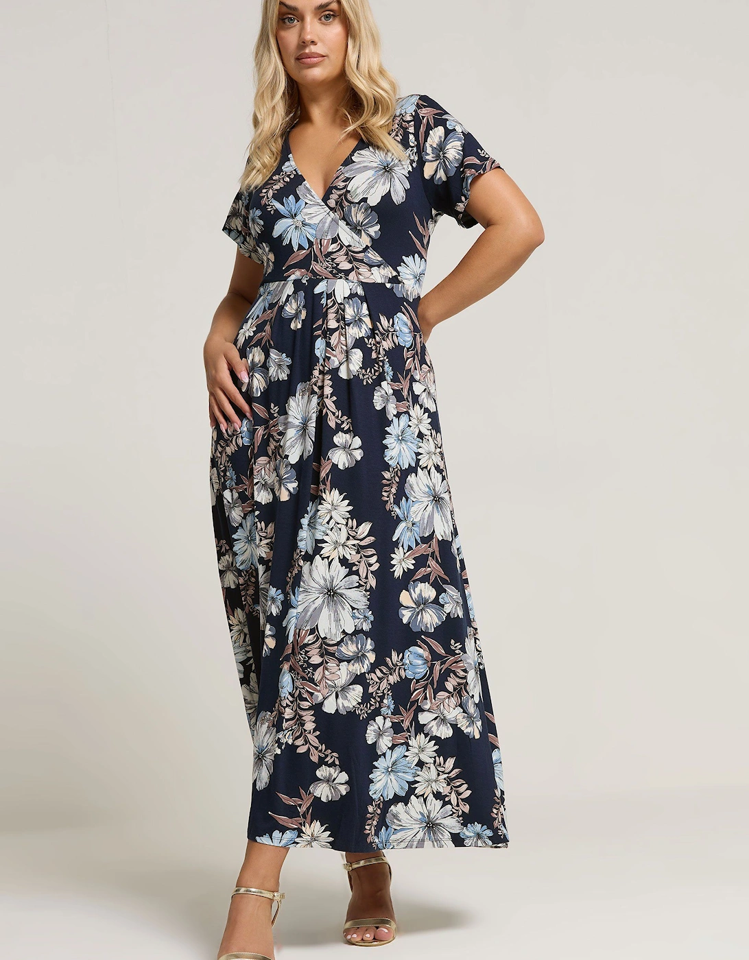 Floral Maxi Wrap Dress, 2 of 1