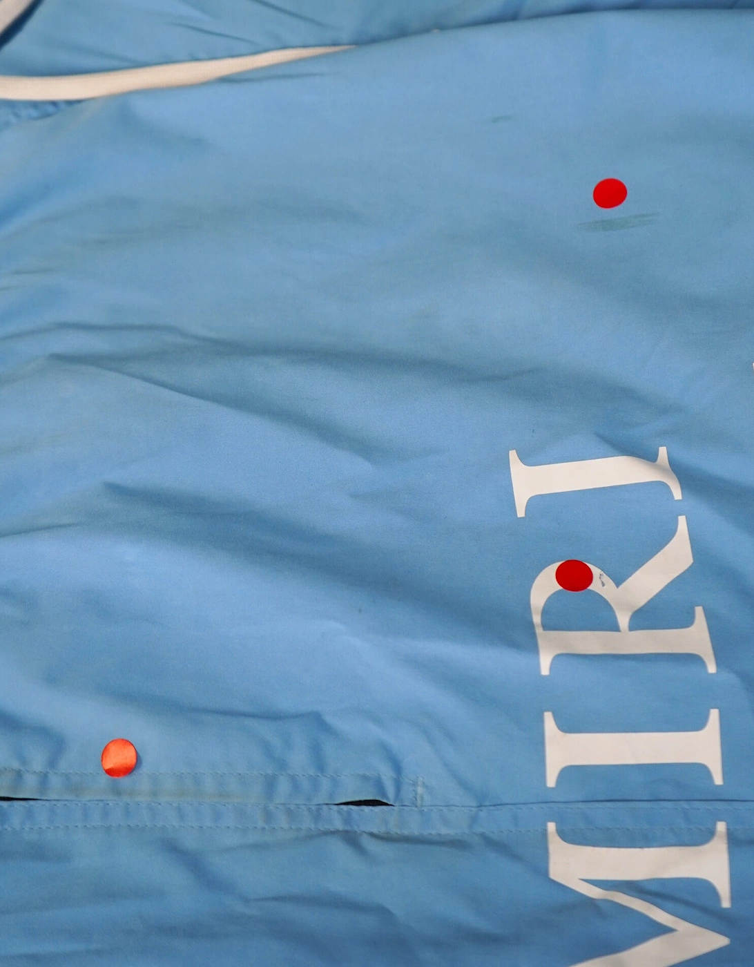 Ma Bar White Logo Drawstring Swim Shorts Carolina Blue (Defect)