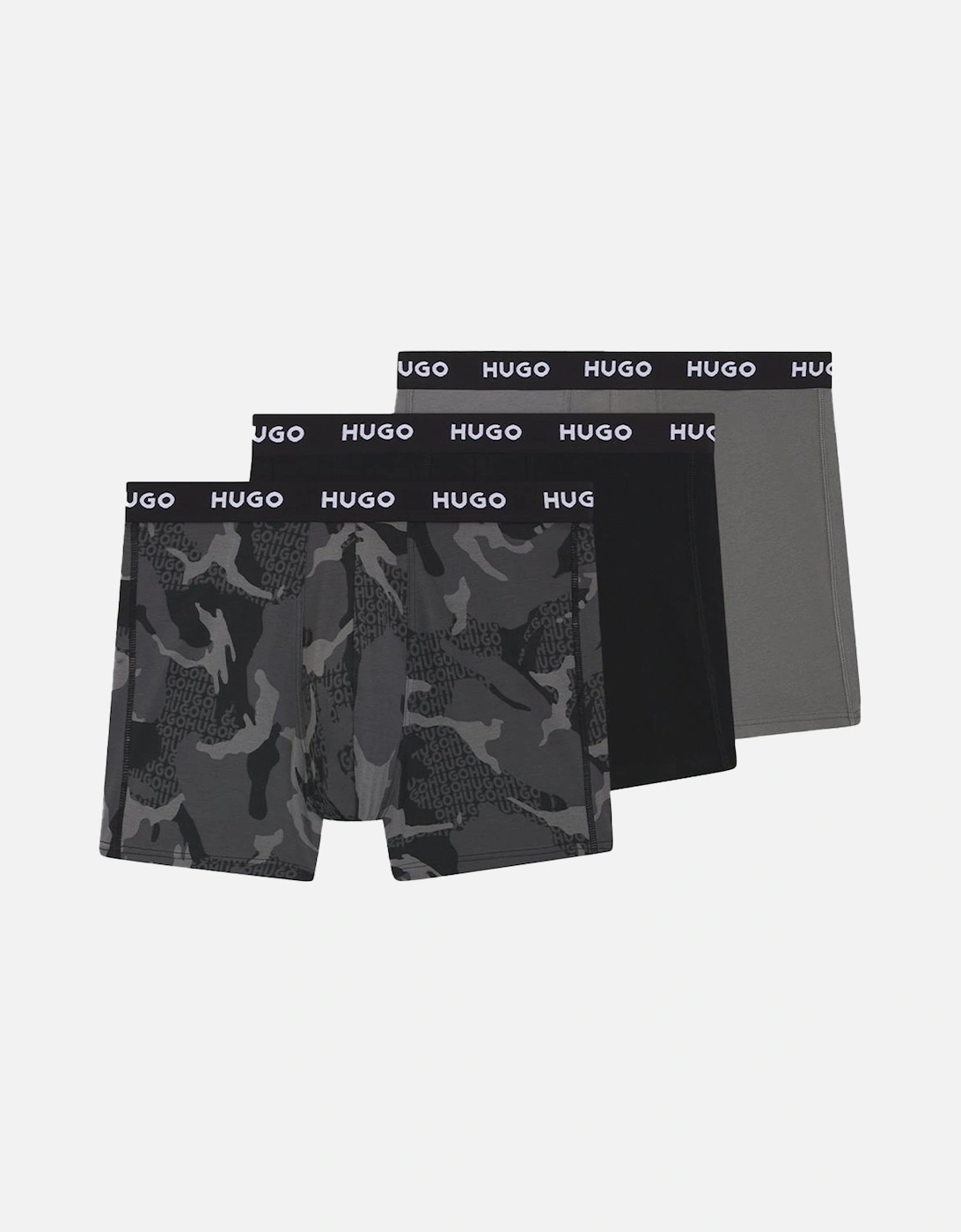 HUGO 3-Pack Regular-Rise Boxer Briefs, Multicolour, 2 of 1