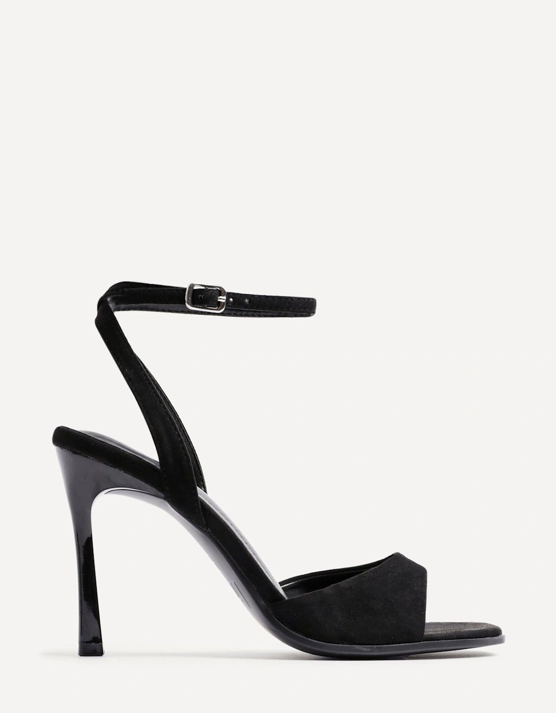 Jazz Black Faux Suede Stiletto High Heels, 2 of 1