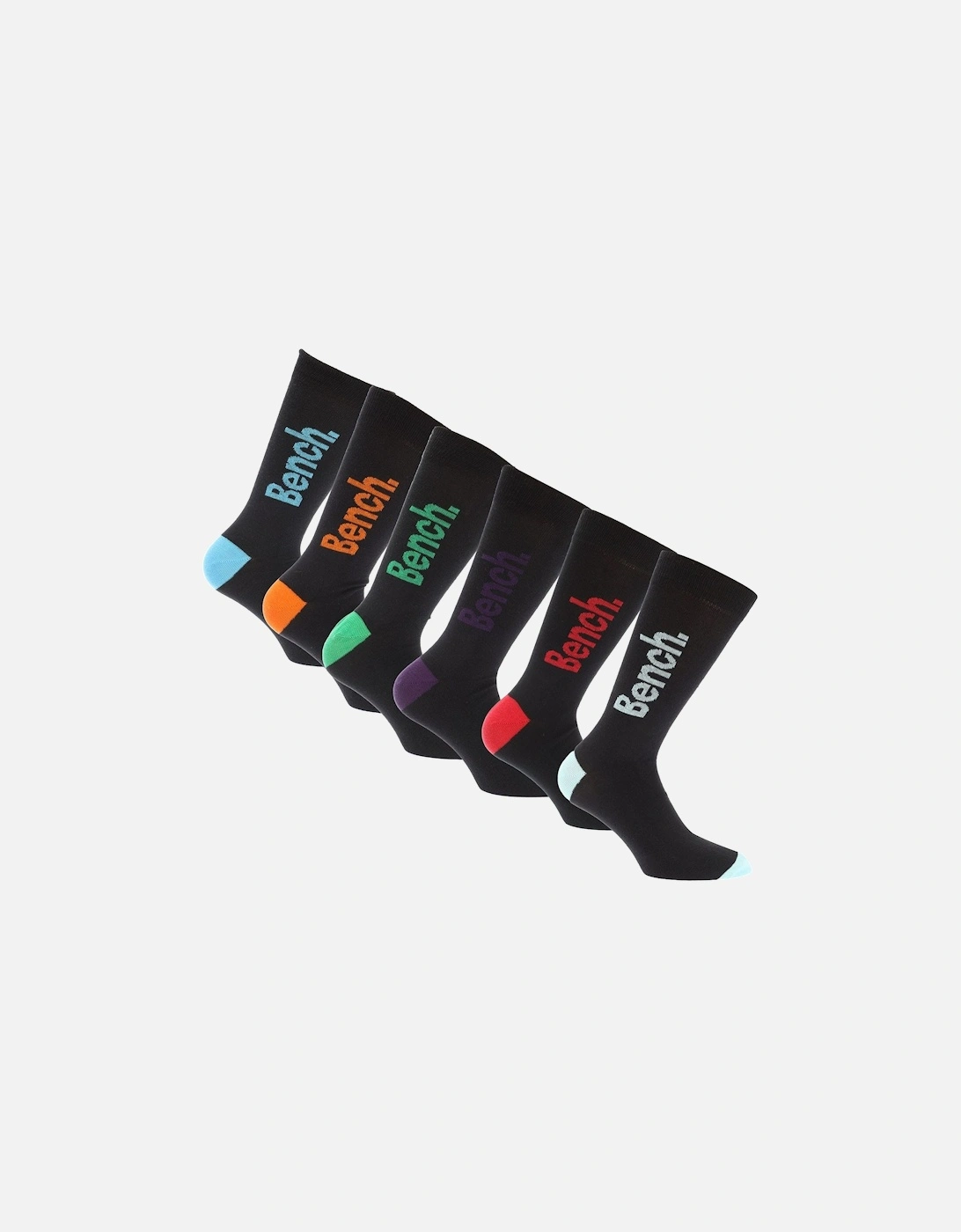 Mens Reven 7 Pack Dress Socks, 2 of 1