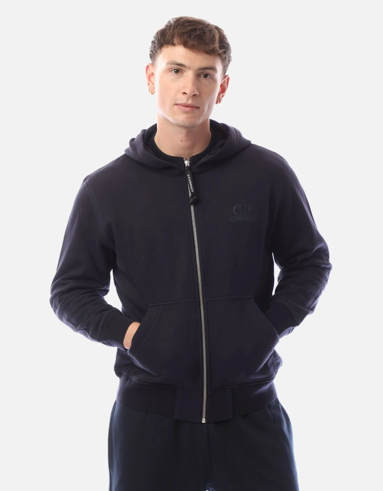 Diagonal Raised Fleece Logo Full-Zip Hoodie