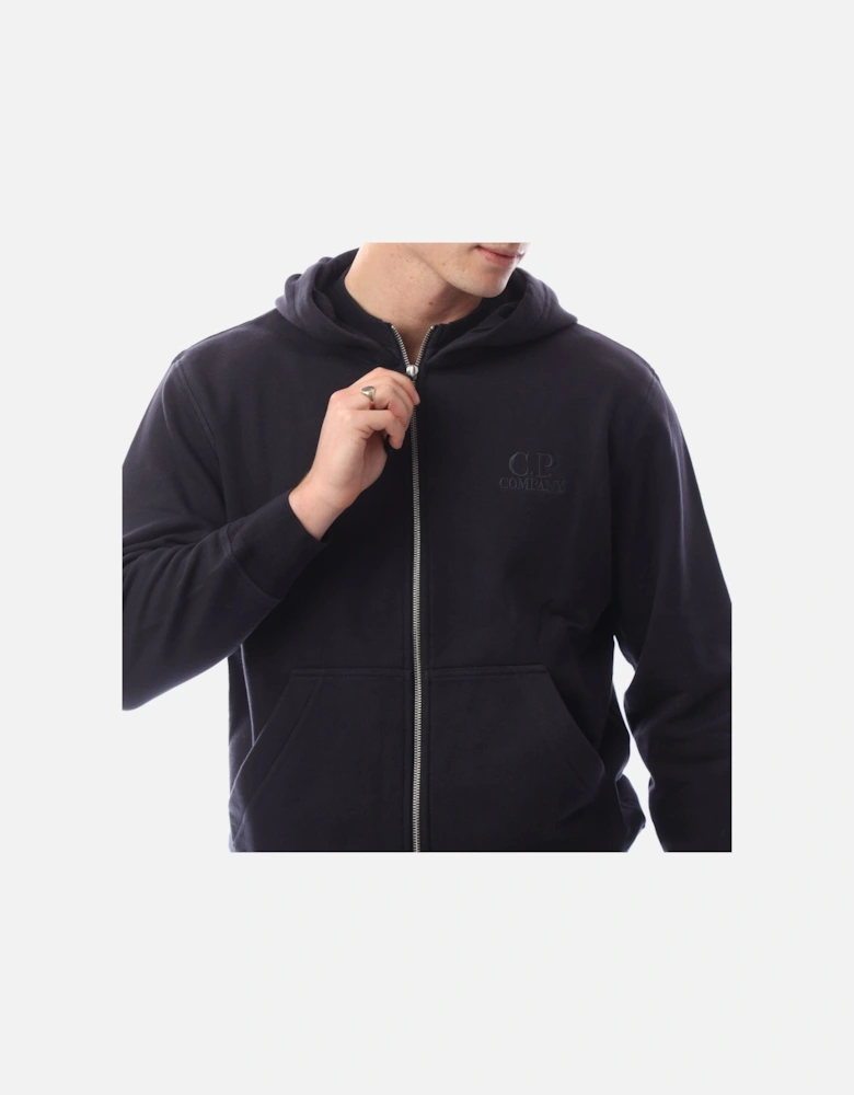 Diagonal Raised Fleece Logo Full-Zip Hoodie