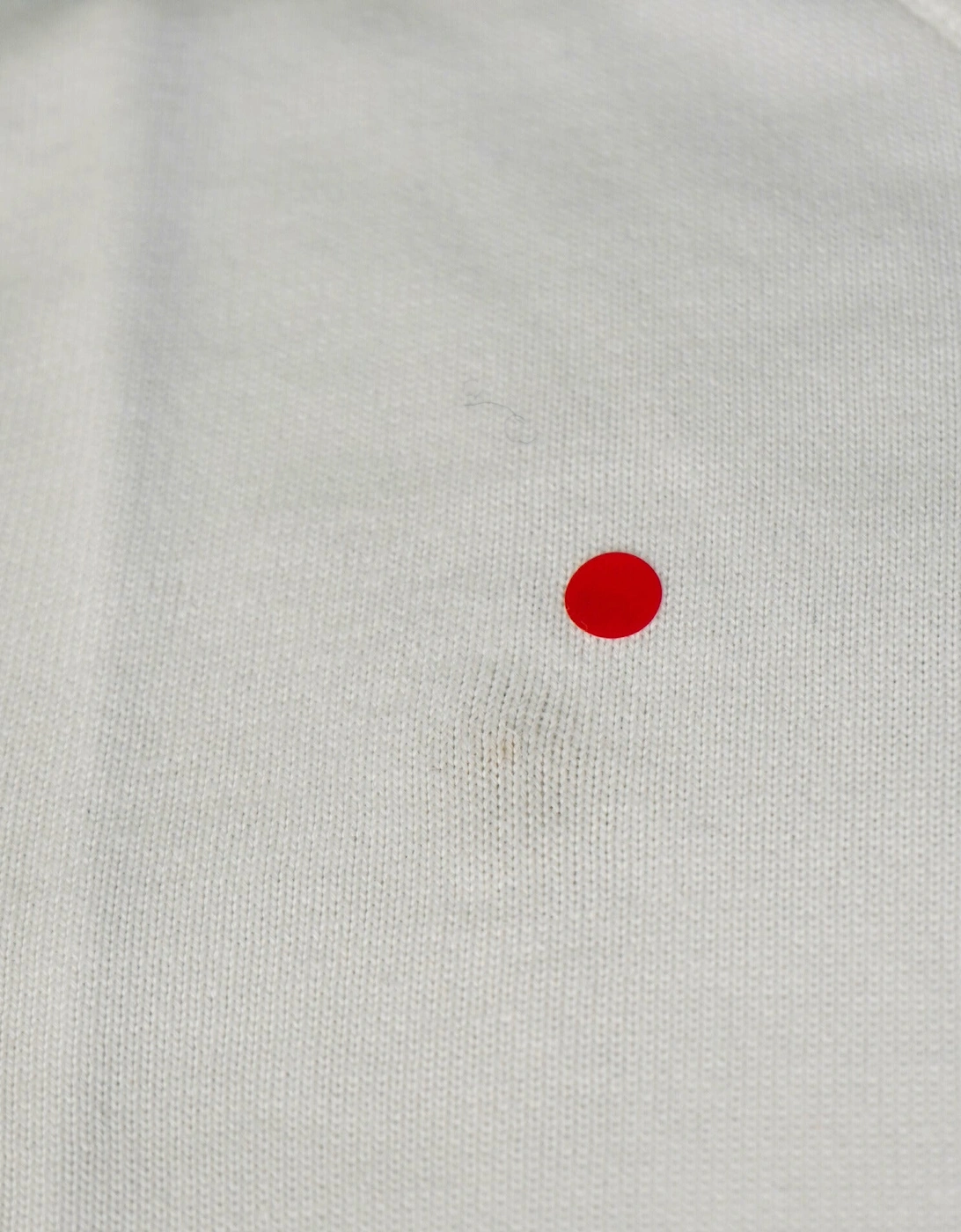 Sea Island Knitted Lens Sweatshirt White (Defect)