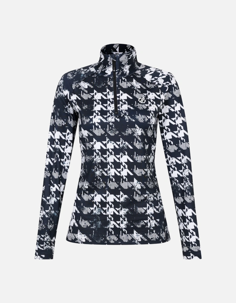 Womens/Ladies Divulge Dogtooth Core Stretch Lightweight Midlayer