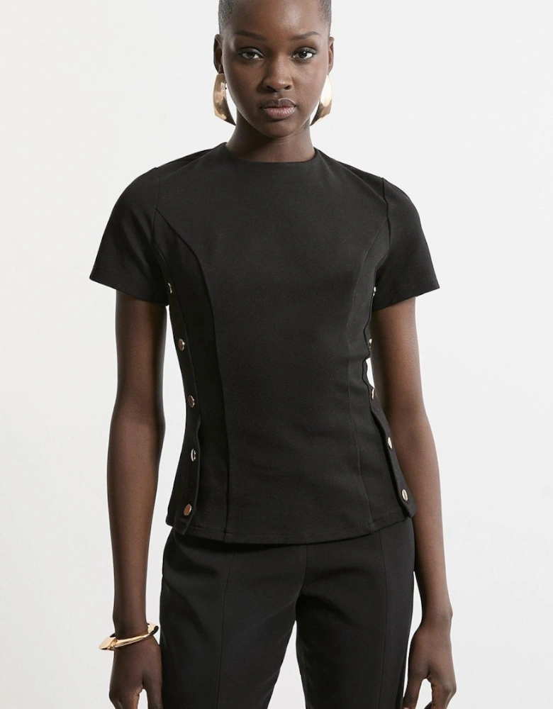 Hardwear Detail Jersey Ponte T Shirt