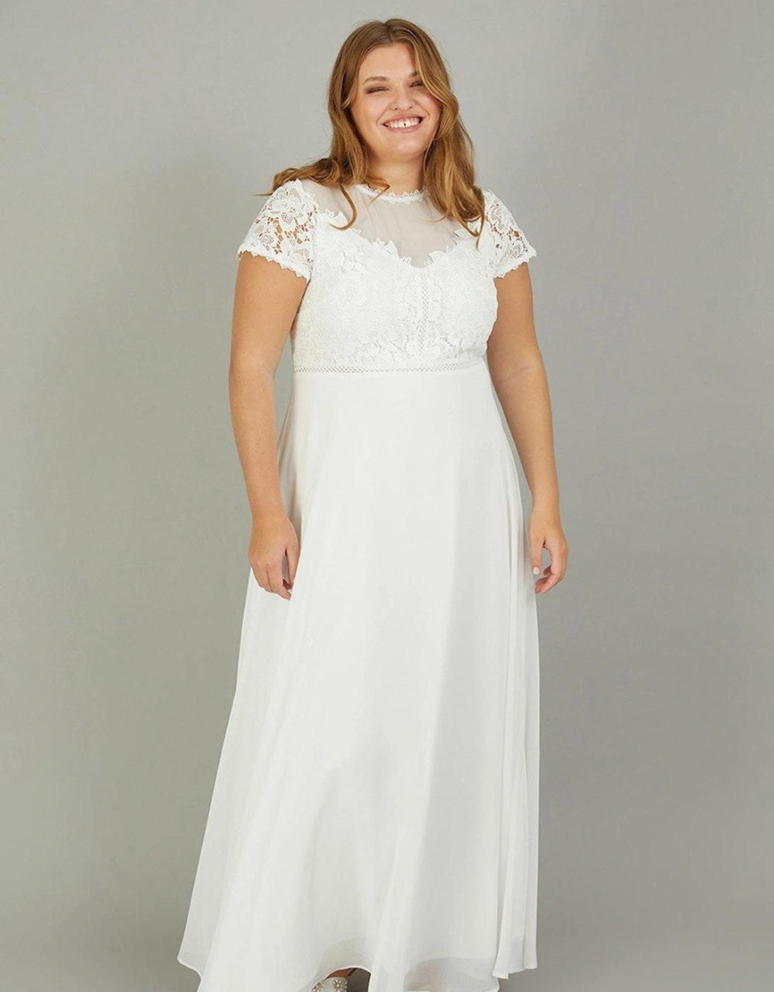 'Angela' Lace Bridal Maxi Dress, 2 of 1