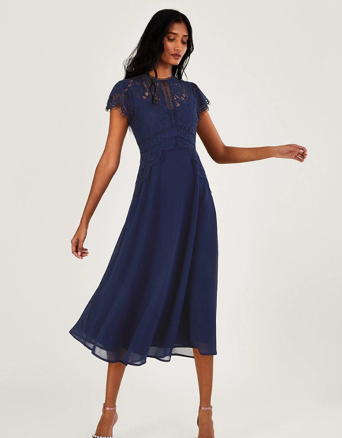 'Louise' Lace Midi Dress, 2 of 1