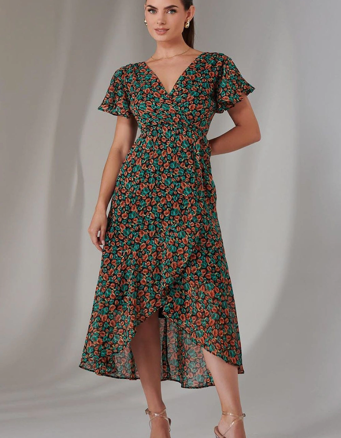 Petite High Low Midaxi Dress, 2 of 1