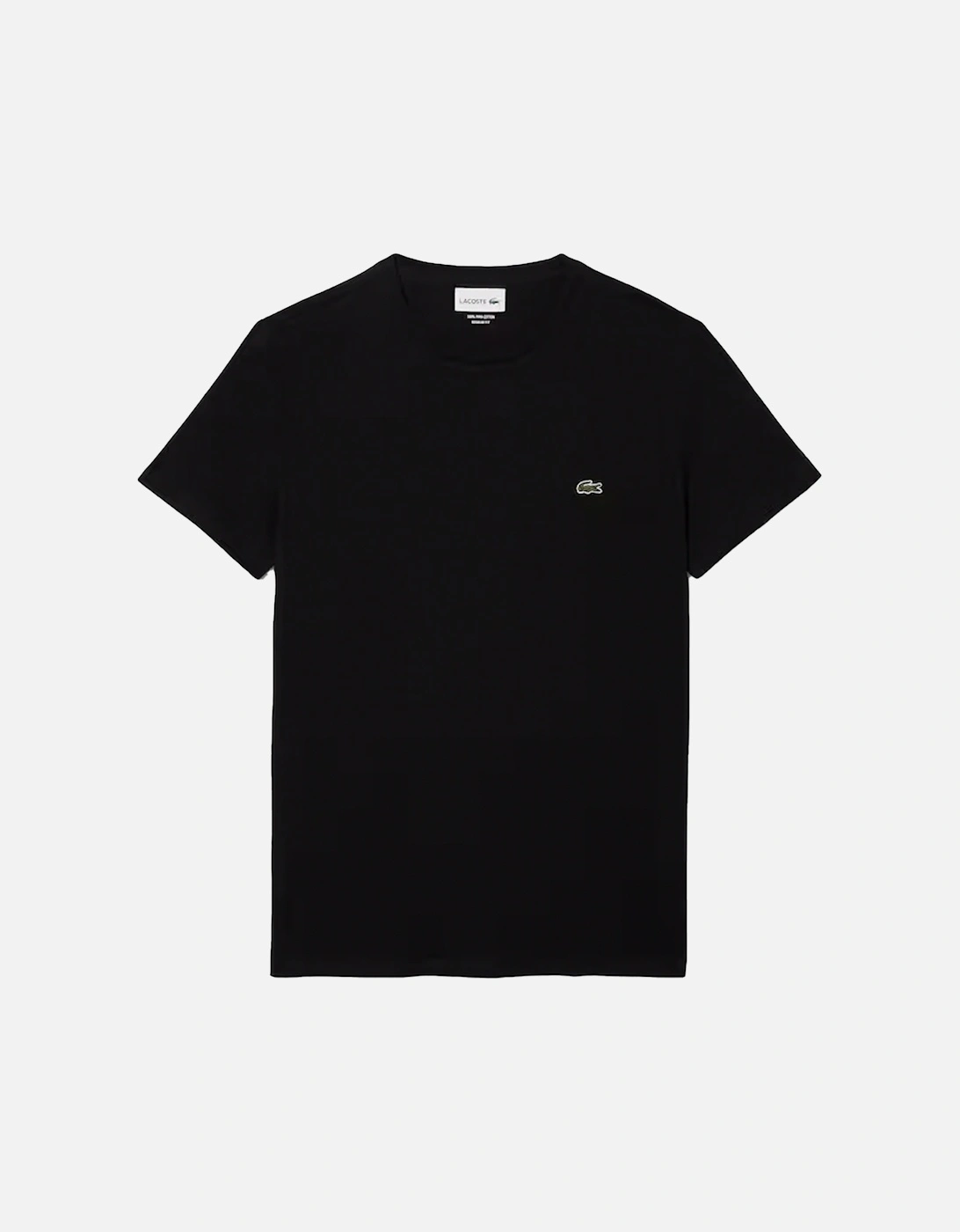 Black Pima Cotton Crew Neck T-Shirt, 2 of 1