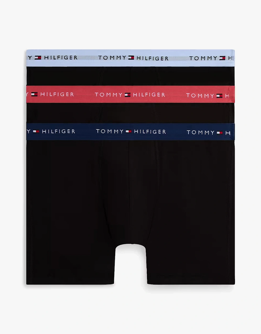 Mens 3 Pack Signature Logo Waistband Boxer Briefs Black, 2 of 1