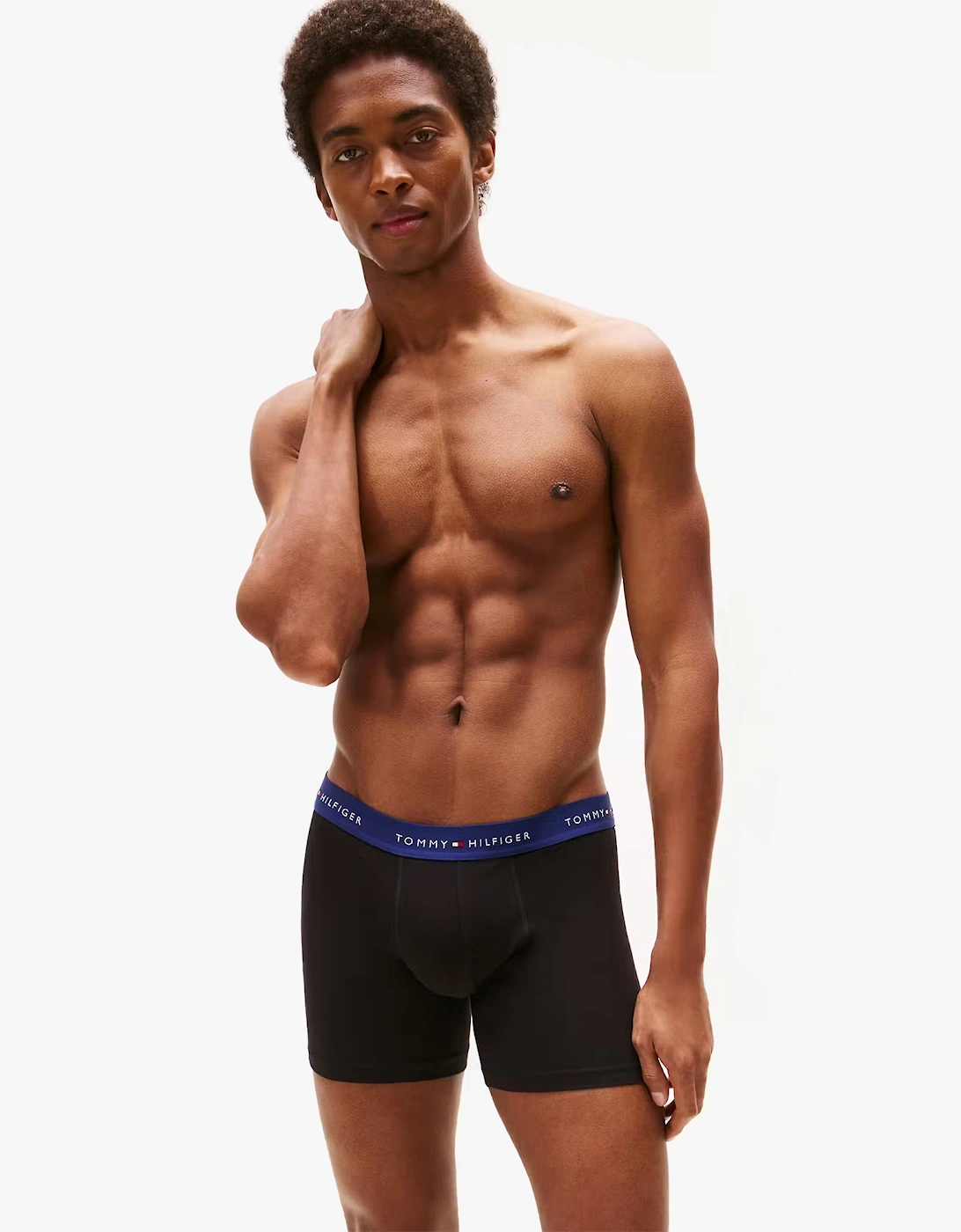 BOXER BRIEF 3 Pack Mens Cotton Stretch Black