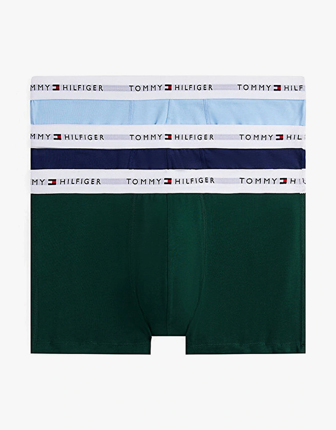 Mens 3 Pack Logo Waistband Trunks Multi, 5 of 4