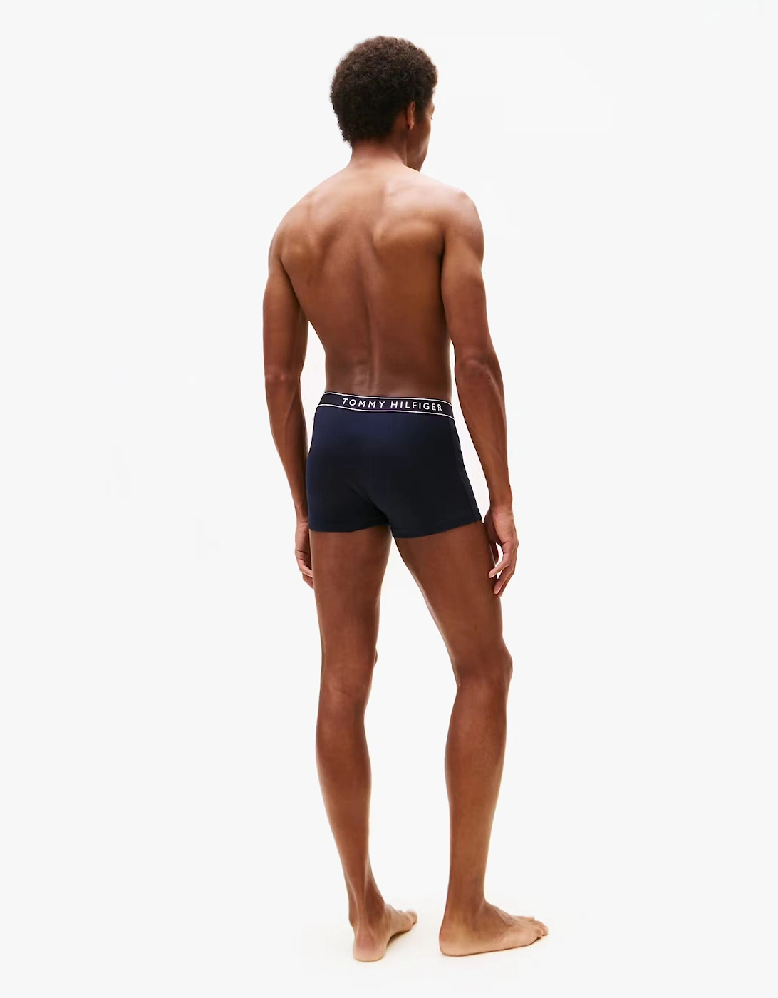 Mens 3 Pack Logo Waistband Trunks Multi