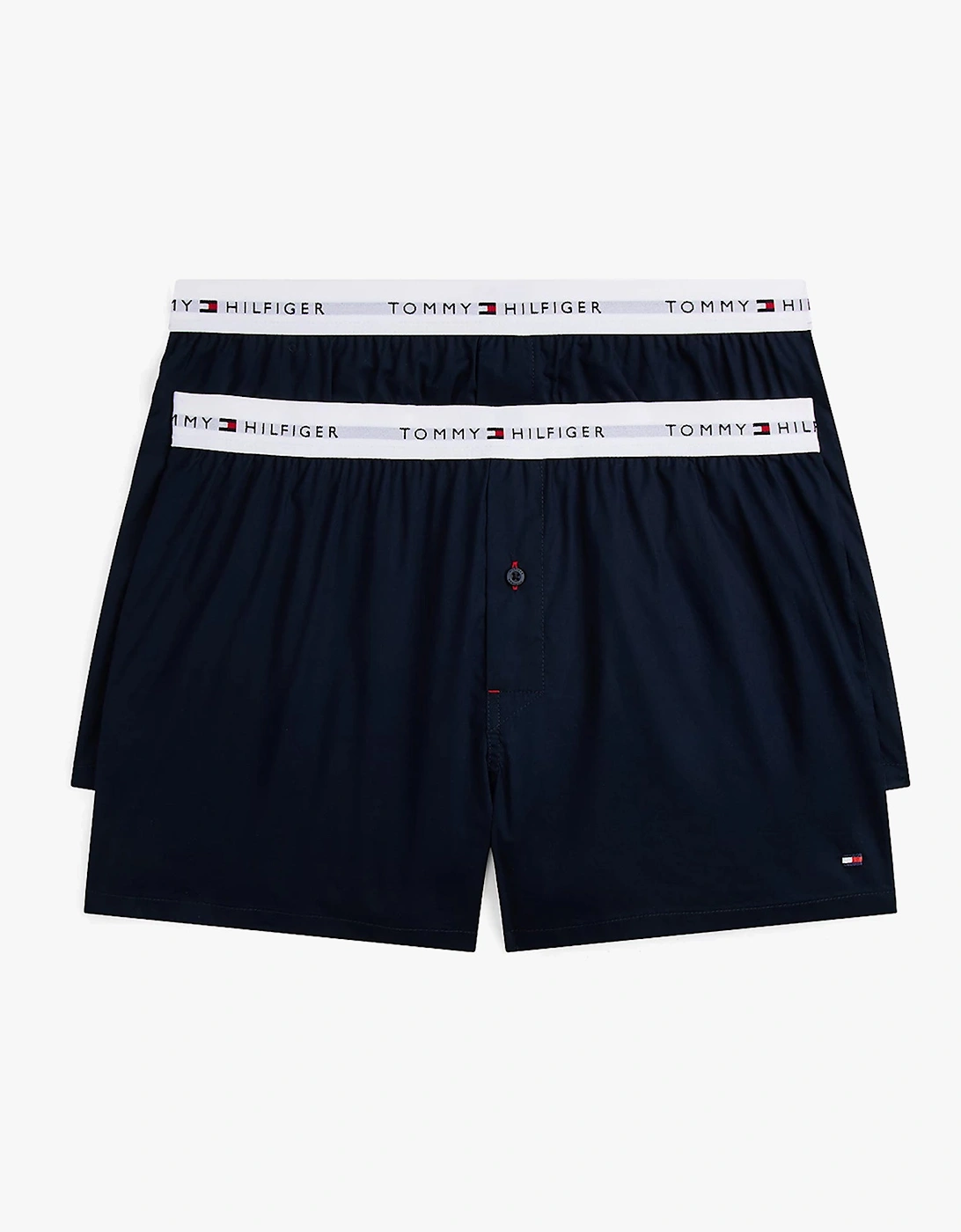 Mens 2 Pack Signature Logo Woven Boxer Shorts Navy, 5 of 4