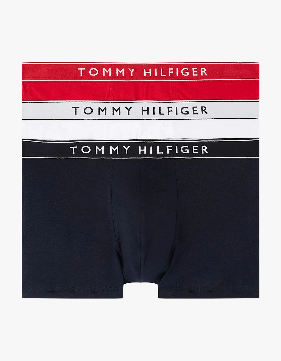 Mens 3 Pack Logo Waistband Trunks Multi, 5 of 4